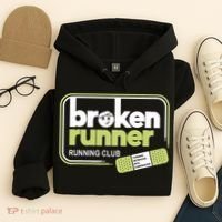 Broken Runner Running Club Turning Setbacks Meme Hoodie thumb 4