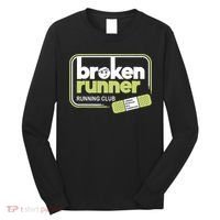 Broken Runner Running Club Turning Setbacks Meme Long Sleeve Shirt thumb 0