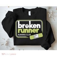 Broken Runner Running Club Turning Setbacks Meme Sweatshirt thumb 2