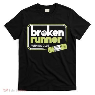 Broken Runner Running Club Turning Setbacks Meme T-Shirt