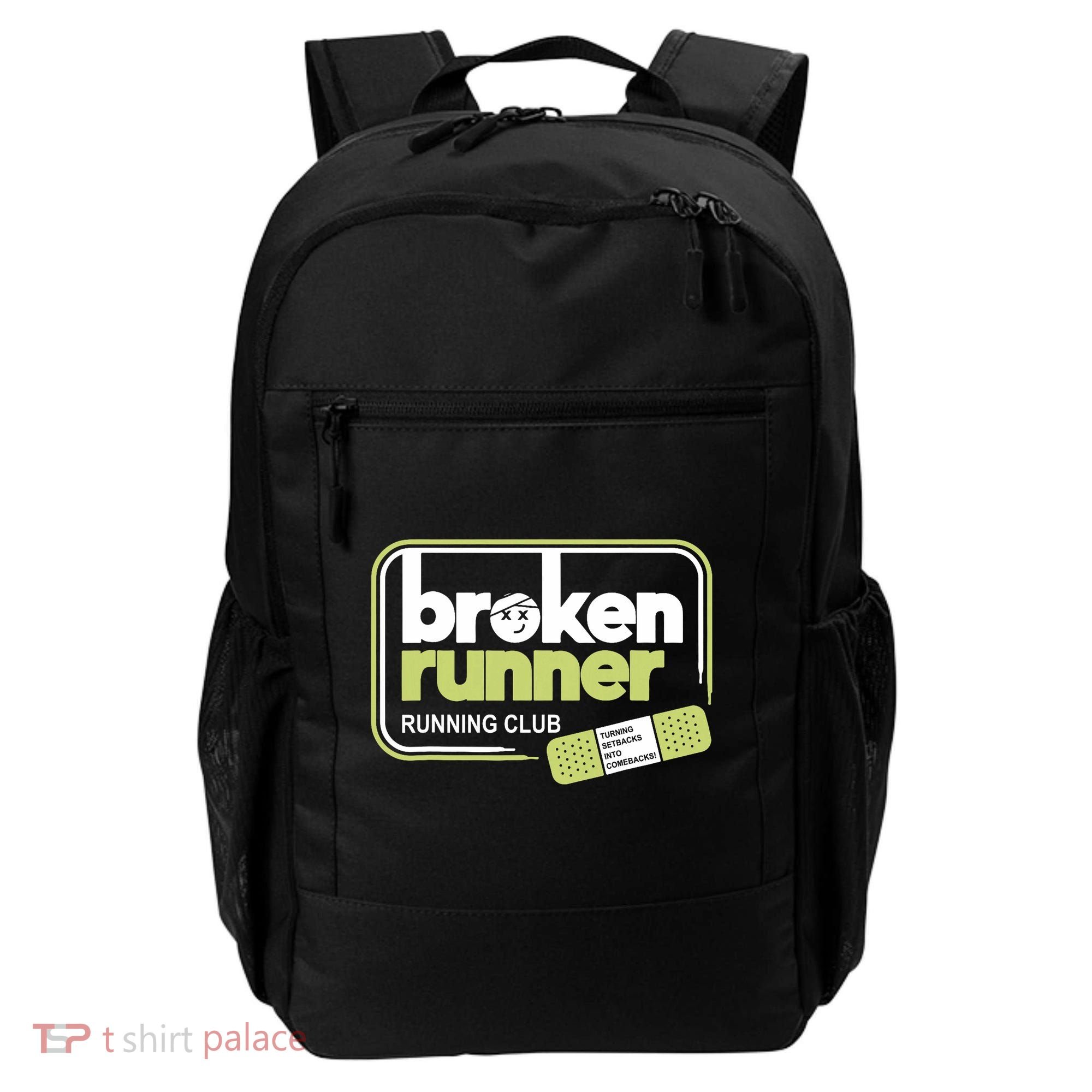 Broken Runner Running Club Turning Setbacks Meme Backpack