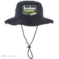 Broken Runner Running Club Turning Setbacks Meme Bucket Hat thumb 0