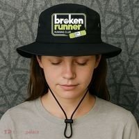 Broken Runner Running Club Turning Setbacks Meme Bucket Hat thumb 3