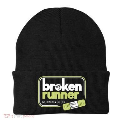Broken Runner Running Club Turning Setbacks Meme Beanie