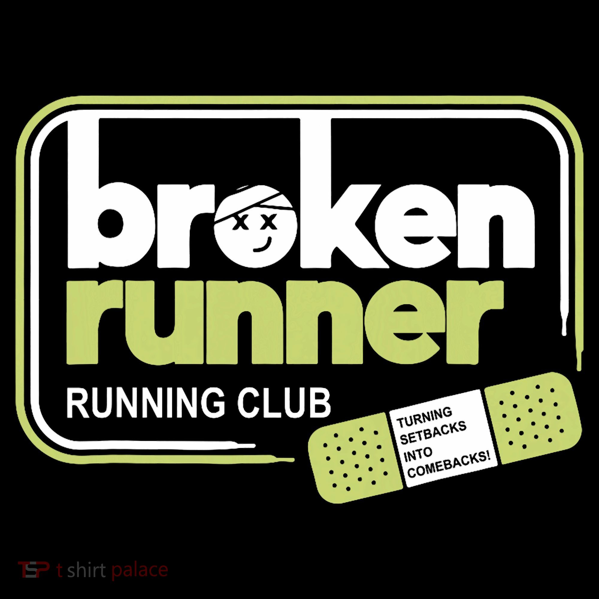 Broken Runner Running Club Turning Setbacks Meme Mousepad