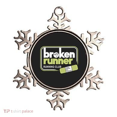 Broken Runner Running Club Turning Setbacks Meme Ornament