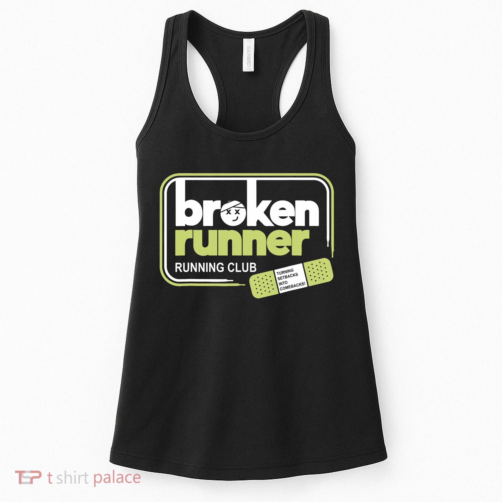 Broken Runner Running Club Turning Setbacks Meme Women's Tank Top