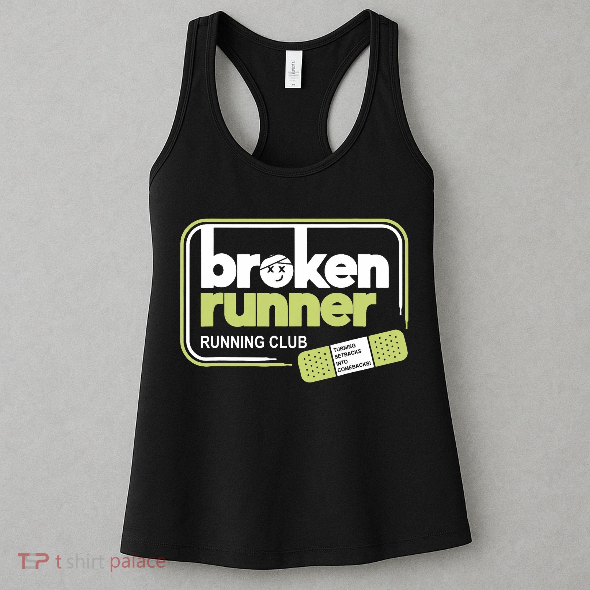 Broken Runner Running Club Turning Setbacks Meme Women's Tank Top