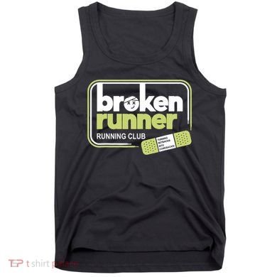Broken Runner Running Club Turning Setbacks Meme Tank Top