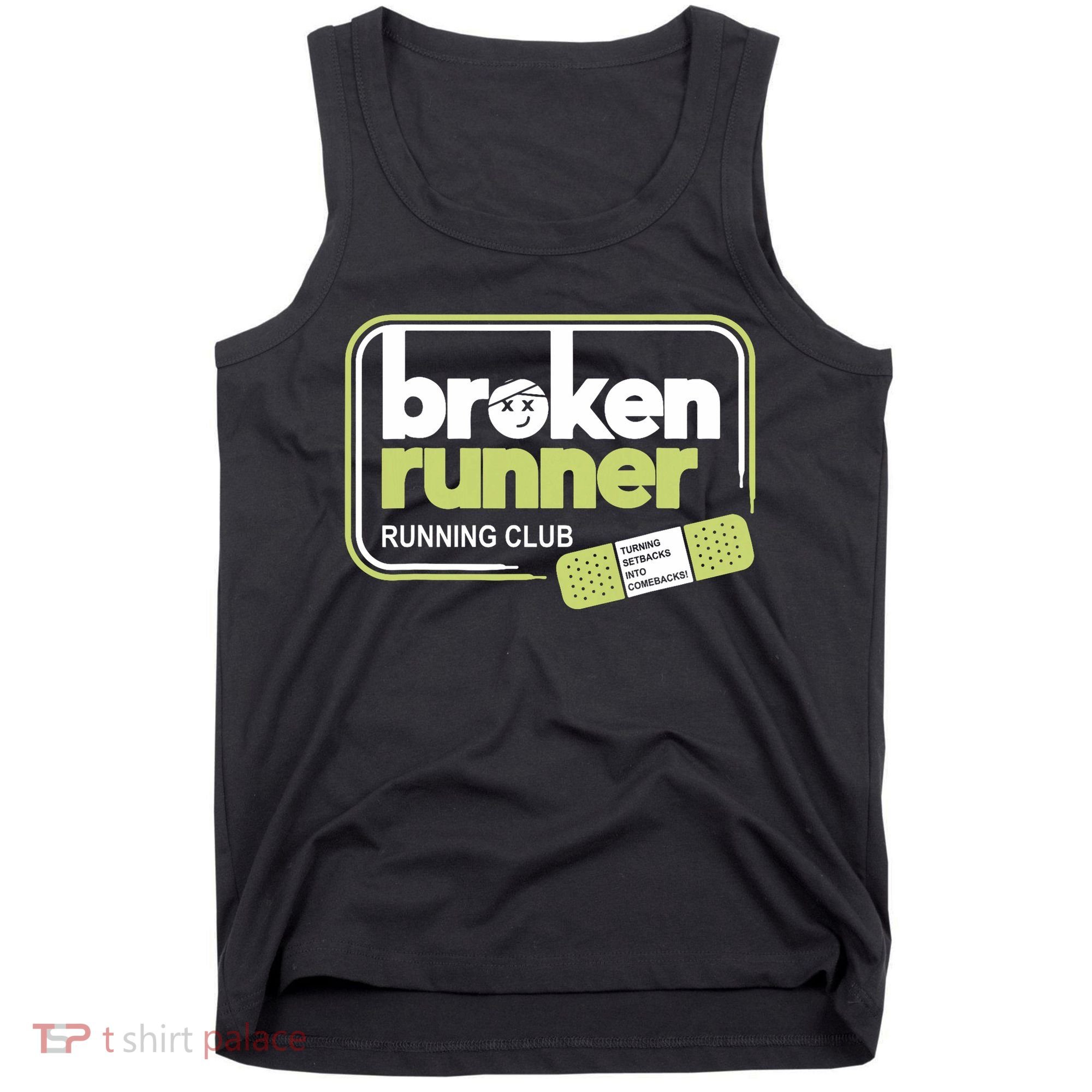 Broken Runner Running Club Turning Setbacks Meme Tank Top