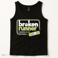 Broken Runner Running Club Turning Setbacks Meme Tank Top thumb 2