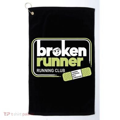 Broken Runner Running Club Turning Setbacks Meme Golf Towel