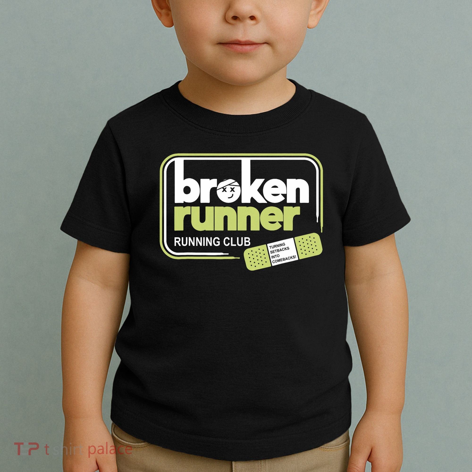 Broken Runner Running Club Turning Setbacks Meme Toddler T-Shirt