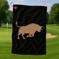 Bull Riding Rodeo Cool Cowboy Rider Birthday Gift Golf Towel thumb 1