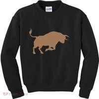 Bull Riding Rodeo Cool Cowboy Rider Birthday Gift Kids Sweatshirt thumb 0
