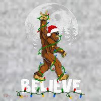 Bigfoot Rock Roll Sasquatch Christmas Believe Gifts  The Baniff Cuffed Pom Beanie thumb 2