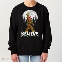 Bigfoot Rock Roll Sasquatch Christmas Believe Gifts  Women's Sweatshirt thumb 0