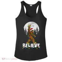 Bigfoot Rock Roll Sasquatch Christmas Believe Gifts  Ladies PosiCharge Competitor Racerback Tank thumb 0