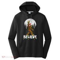 Bigfoot Rock Roll Sasquatch Christmas Believe Gifts  Performance Fleece Hoodie thumb 0