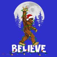 Bigfoot Rock Roll Sasquatch Christmas Believe Gifts  T-Shirt thumb 7
