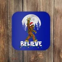 Bigfoot Rock Roll Sasquatch Christmas Believe Gifts  Coaster thumb 0