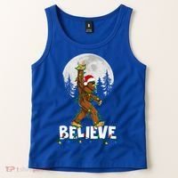 Bigfoot Rock Roll Sasquatch Christmas Believe Gifts  Tank Top thumb 2