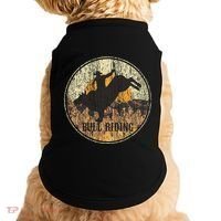 Bull Riding Rodeo Western Country Doggie Tank thumb 0