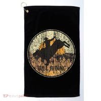Bull Riding Rodeo Western Country Golf Towel thumb 0