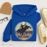 Bull Riding Rodeo Western Country Hoodie thumb 4