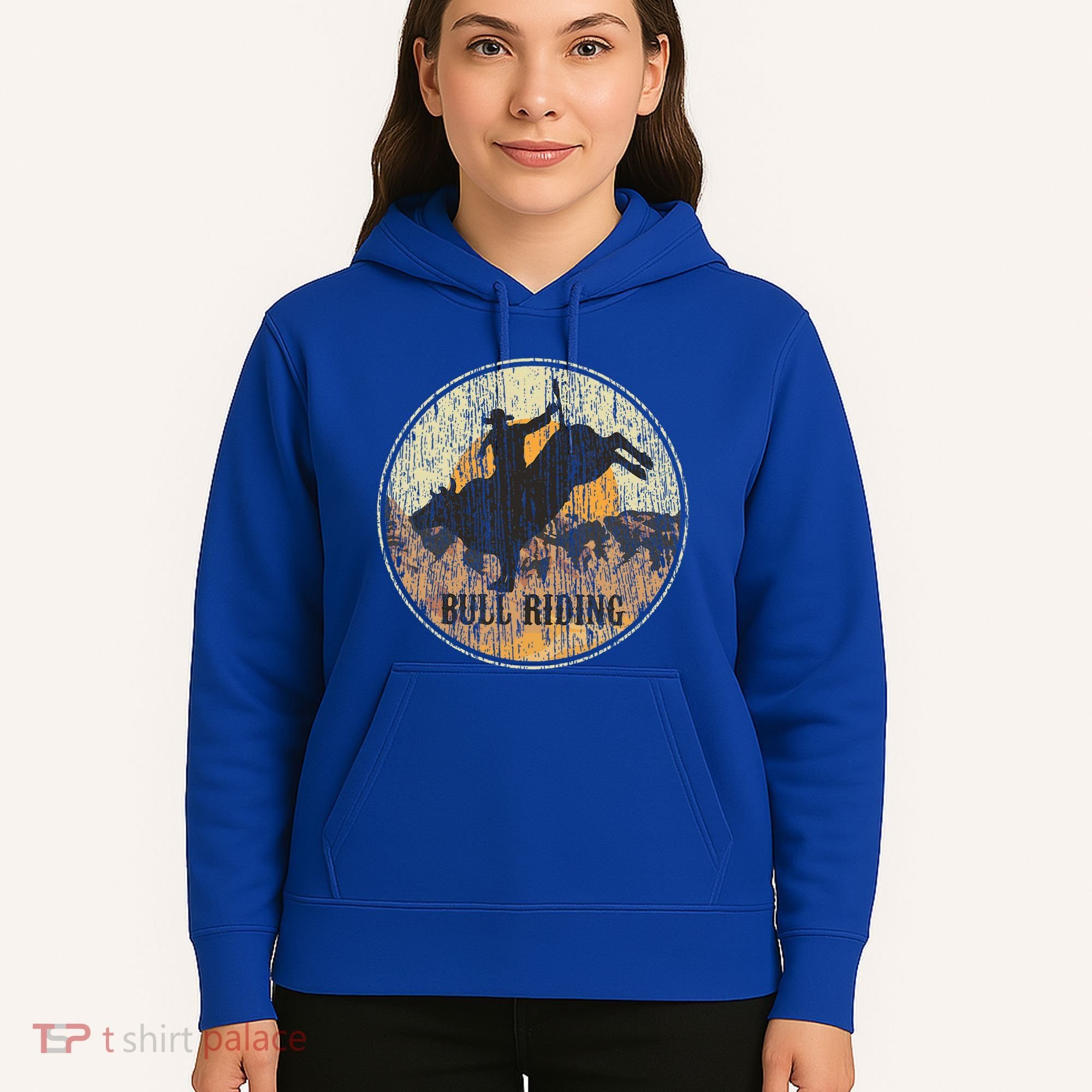 Bull Riding Rodeo Western Country Hoodie