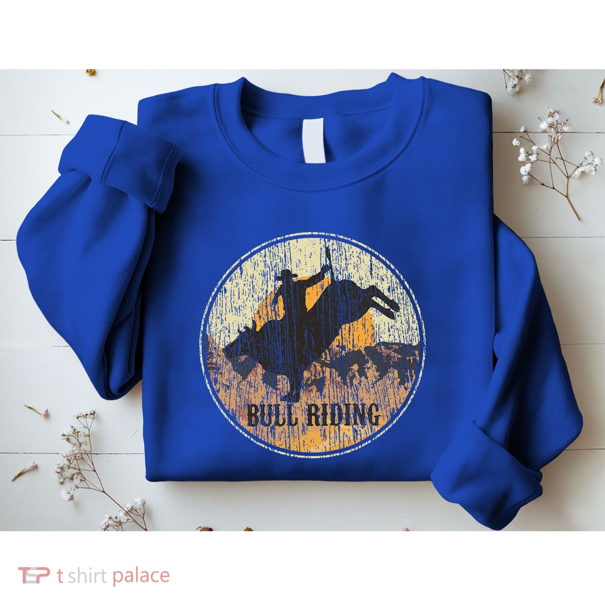Bull Riding Rodeo Western Country Sweatshirt