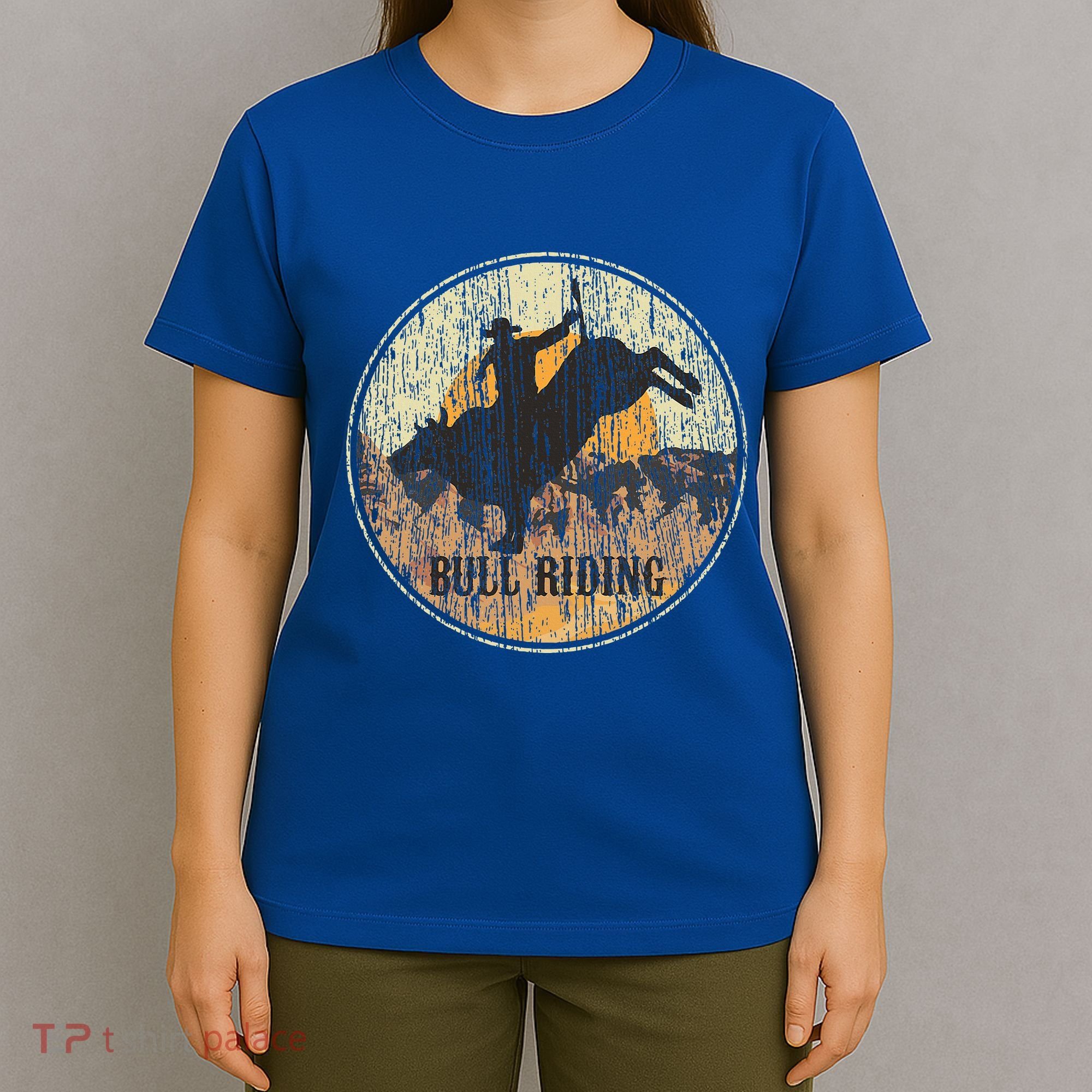 Bull Riding Rodeo Western Country T-Shirt