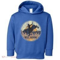 Bull Riding Rodeo Western Country Toddler Hoodie thumb 0
