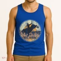 Bull Riding Rodeo Western Country Tank Top thumb 3