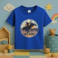Bull Riding Rodeo Western Country Toddler T-Shirt thumb 3