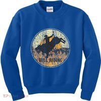 Bull Riding Rodeo Western Country Kids Sweatshirt thumb 0