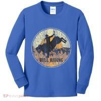 Bull Riding Rodeo Western Country Kids Long Sleeve Shirt thumb 0