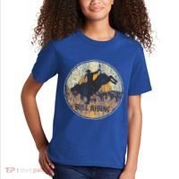 Bull Riding Rodeo Western Country Kids T-Shirt thumb 2