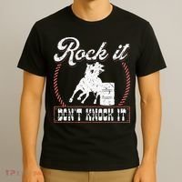 Barrel Racing Rock It Funny Cowgirl Rodeo Horse Barrel Racer T-Shirt thumb 3