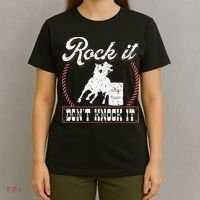 Barrel Racing Rock It Funny Cowgirl Rodeo Horse Barrel Racer T-Shirt thumb 4