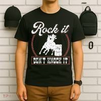 Barrel Racing Rock It Funny Cowgirl Rodeo Horse Barrel Racer T-Shirt thumb 6