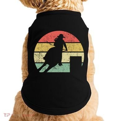Barrel Racing Rodeo Retro Vintage Gift Doggie Tank