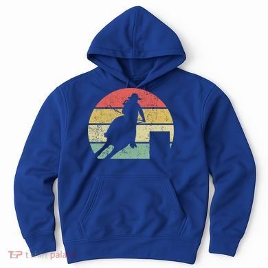 Barrel Racing Rodeo Retro Vintage Gift Hoodie