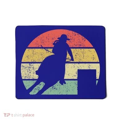 Barrel Racing Rodeo Retro Vintage Gift Mousepad