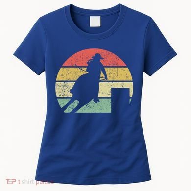 Barrel Racing Rodeo Retro Vintage Gift Women's T-Shirt