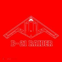 B21 Raider Stealth Bomber Aircraft / USA Airplane Aviation Santa Hat thumb 1