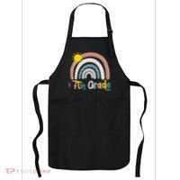 Boho Rainbow Sun For Teachers Women Hello 7th Grade Gift Apron thumb 0