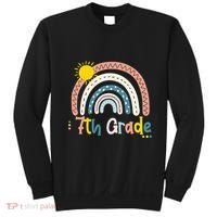Boho Rainbow Sun For Teachers Women Hello 7th Grade Gift Sweatshirt thumb 0