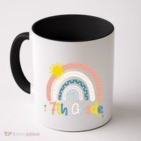 Boho Rainbow Sun For Teachers Women Hello 7th Grade Gift Coffee Mug thumb 0