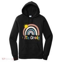 Boho Rainbow Sun For Teachers Women Hello 7th Grade Gift Women's Hoodie thumb 0